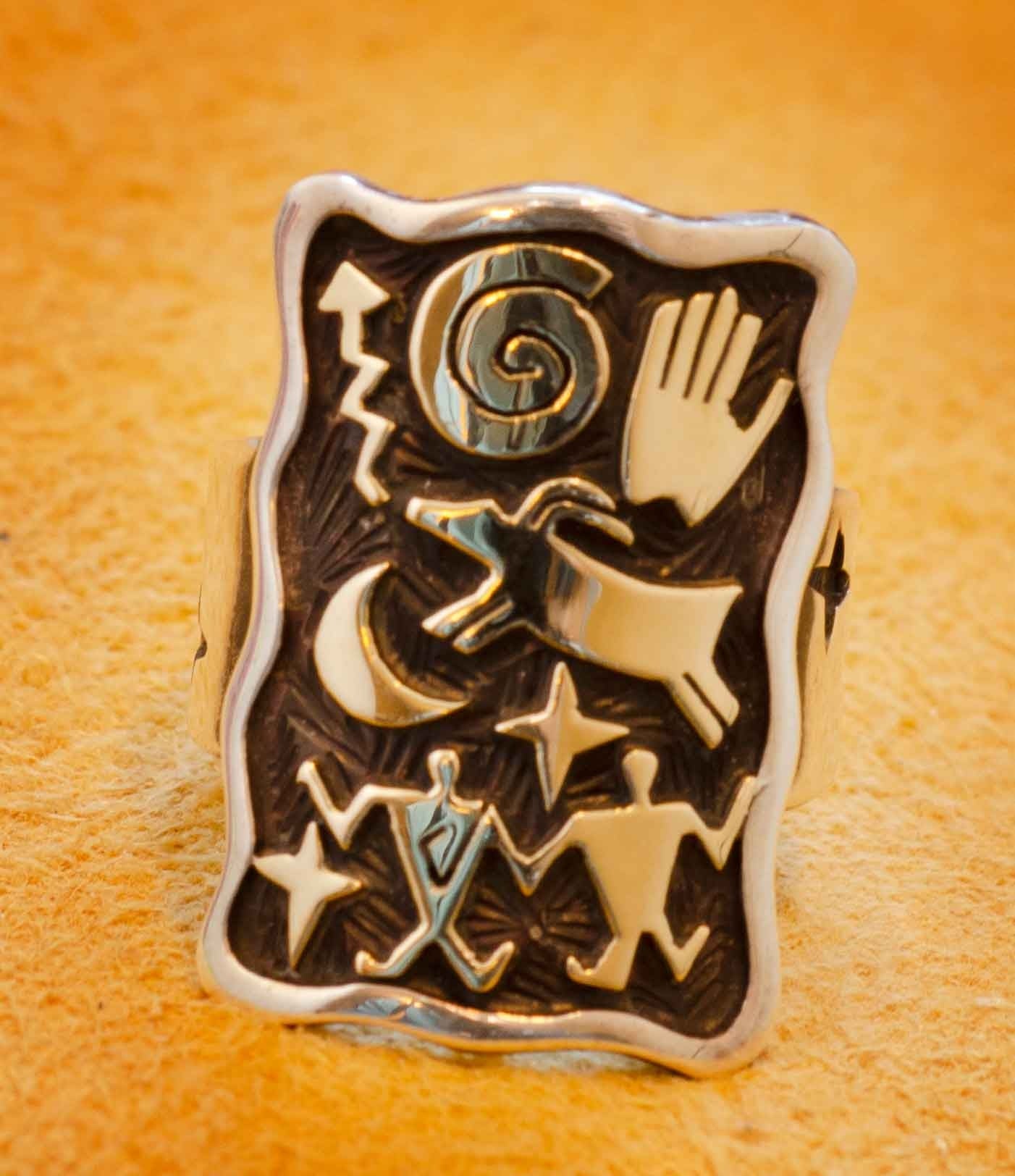 Arland Ben Silver and Gold Ring